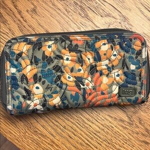 Lug Quilted Multicolor Camouflage Wallet